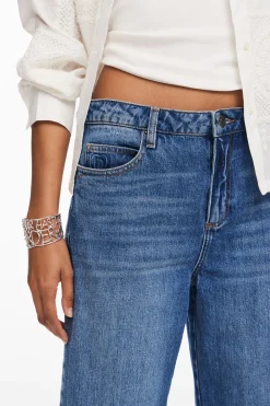 Jeans|Calças<Desigual Calças culotte de denim