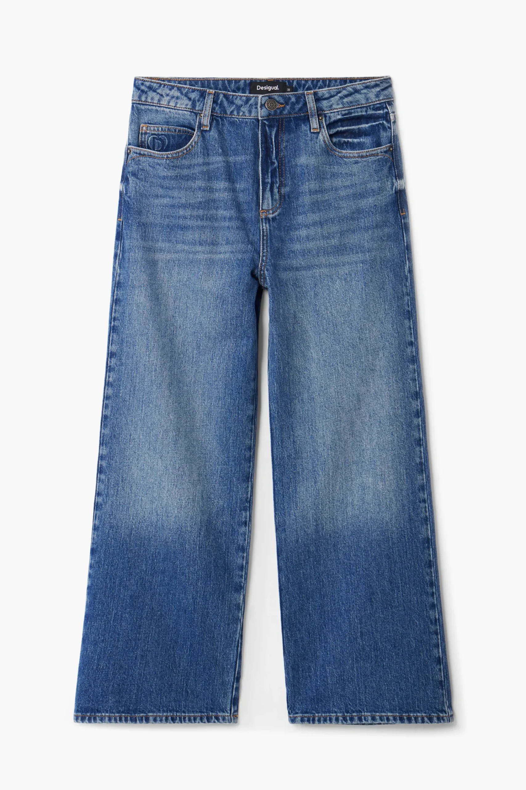 Jeans|Calças<Desigual Calças culotte de denim