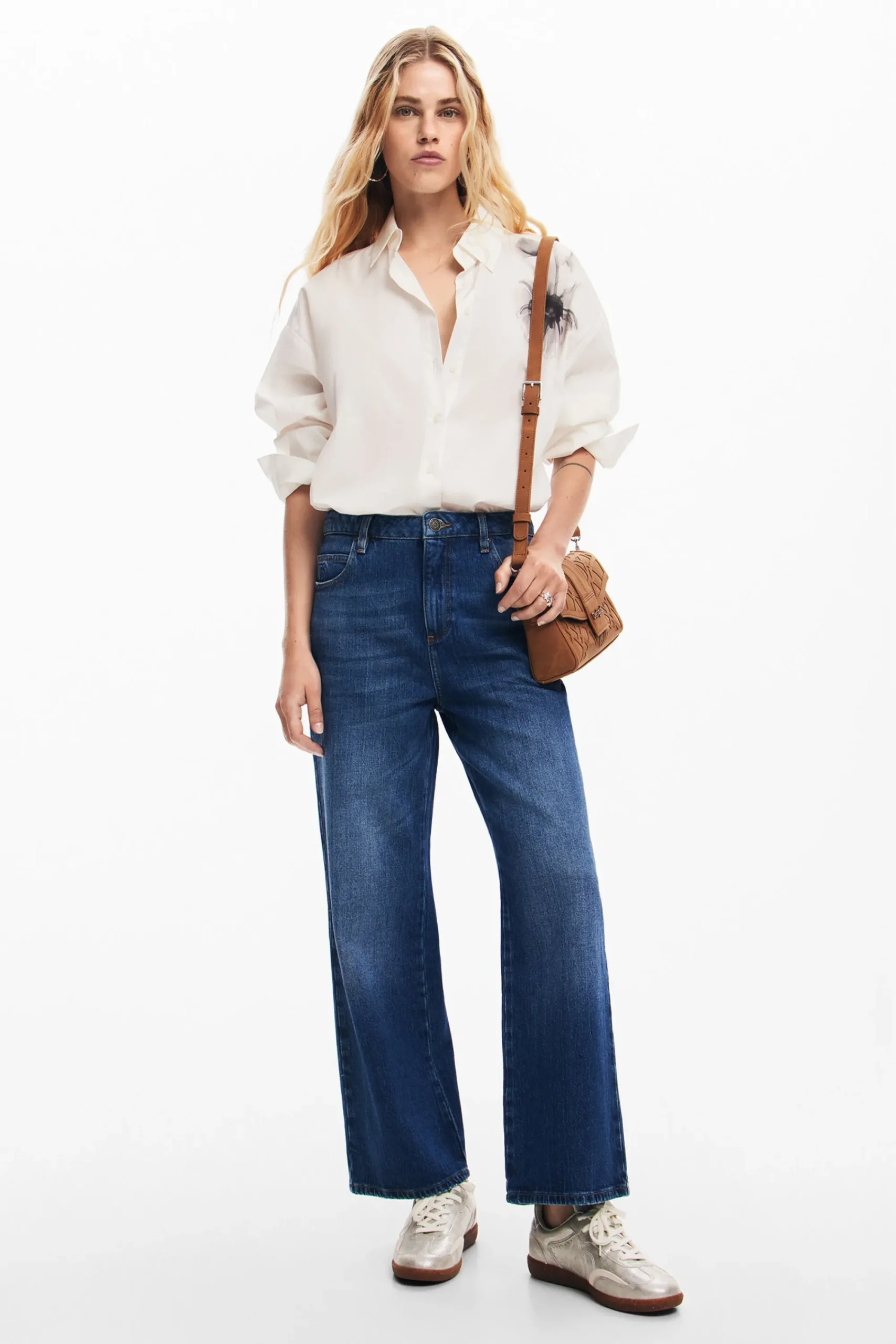 Jeans|Calças<Desigual Calças culotte rosa
