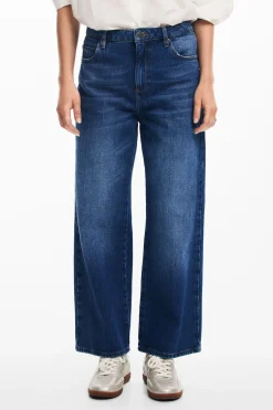 Jeans|Calças<Desigual Calças culotte rosa