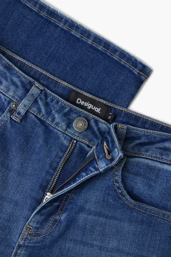 Jeans|Calças<Desigual Calças culotte rosa