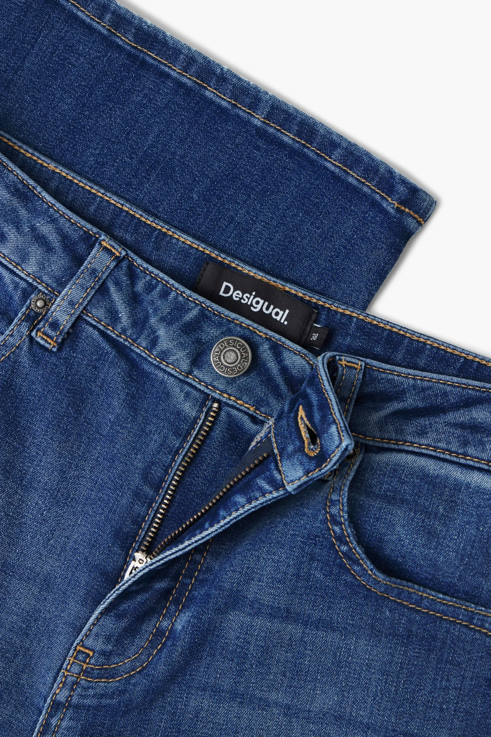 Jeans|Calças<Desigual Calças culotte rosa