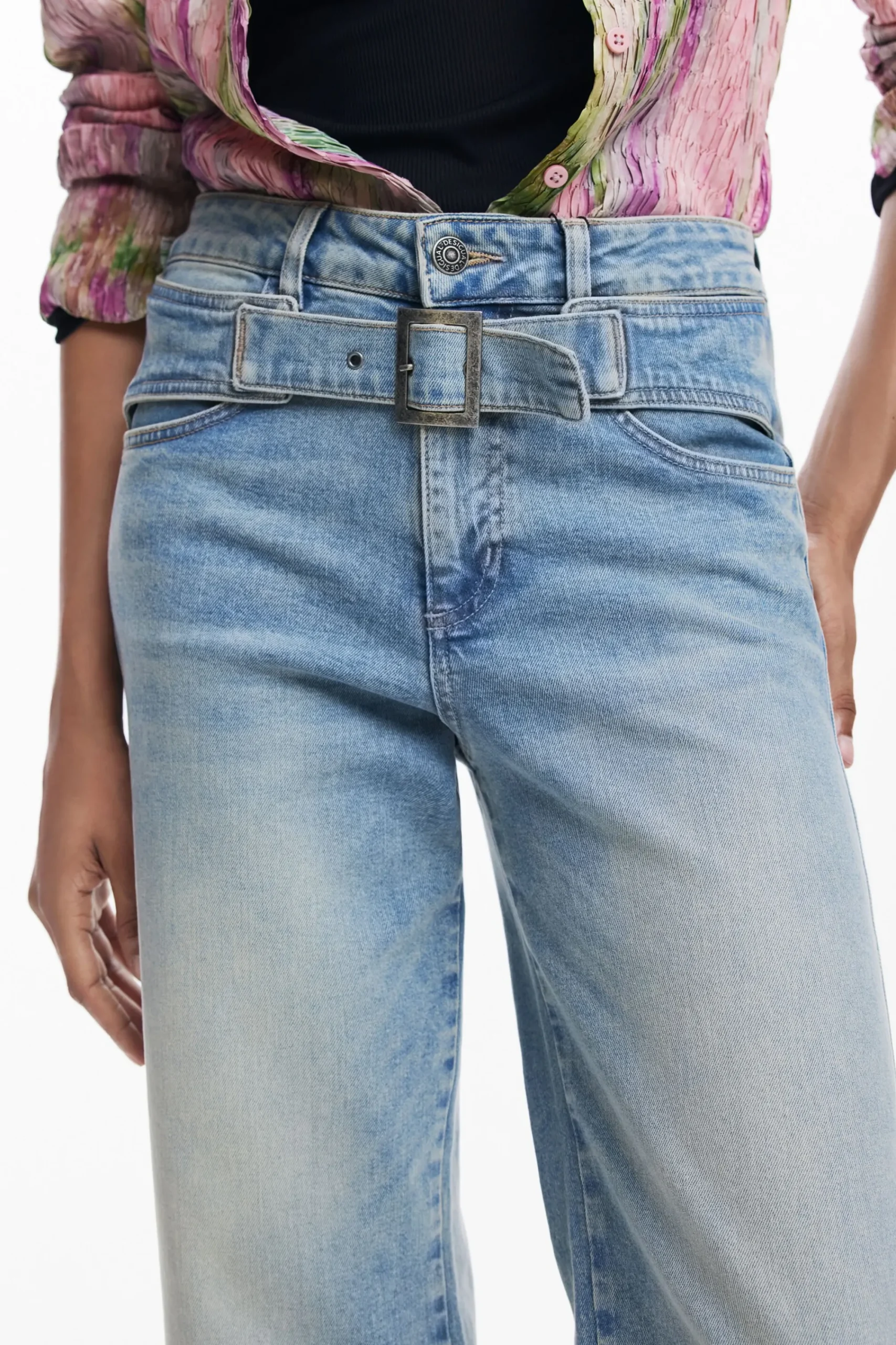 Jeans<Desigual Calças de ganga
