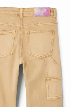 Saias E Calças<Desigual Calças retas de denim
