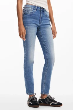Jeans|Calças<Desigual Calças skinny lisas