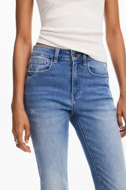 Jeans|Calças<Desigual Calças skinny lisas