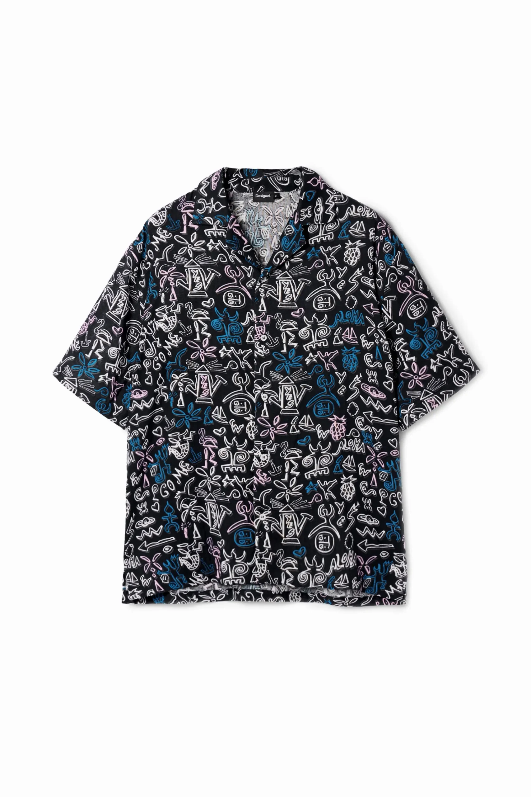 T-shirts|Camisas<Desigual Camisa com ilustrações em contraste