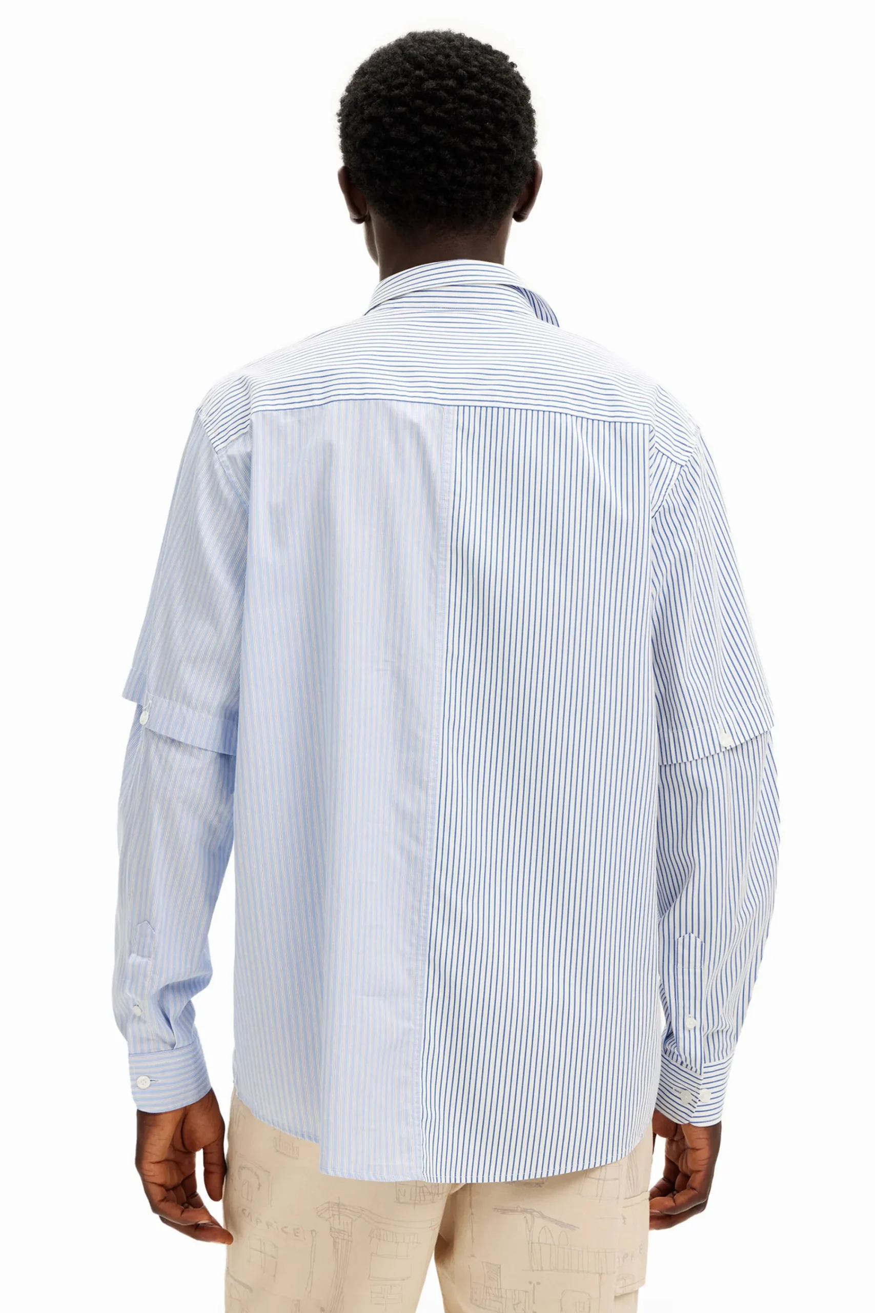 T-shirts|Camisas<Desigual Camisa de manga longa desconstruída