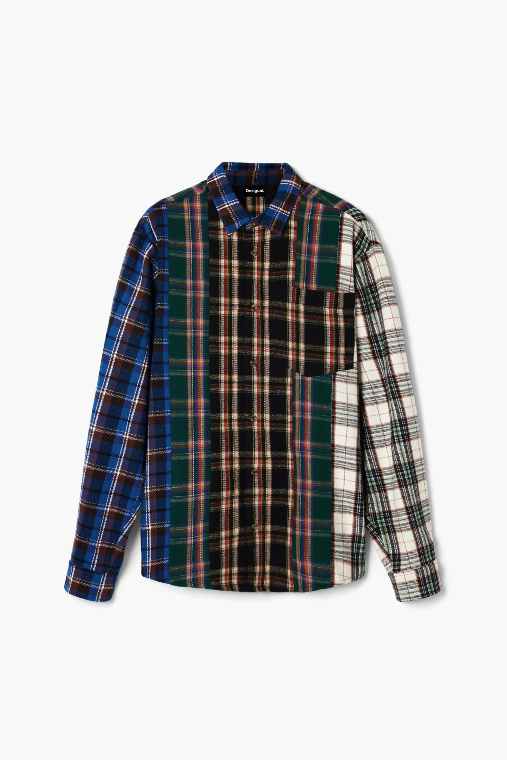 T-shirts|Camisas<Desigual Camisa de patchwork xadrez
