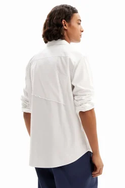 T-shirts|Camisas<Desigual Camisa de popelina patchwork