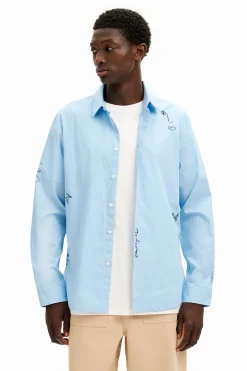 T-shirts|Camisas<Desigual Camisa detalhes bordados