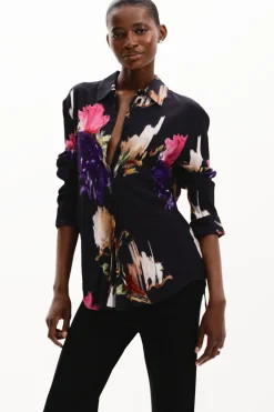 Camisas E Blusas<Desigual Camisa estampada com flores