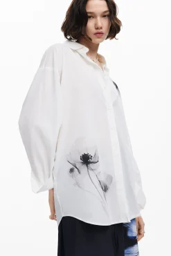 Camisas E Blusas<Desigual Camisa estampada de papoulas