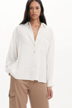Camisas E Blusas<Desigual Camisa estampada listrada
