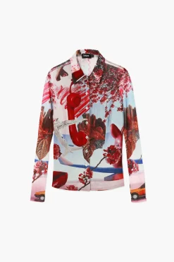 Camisas E Blusas|T-shirts<Desigual Camisa estampada M. Christian Lacroix