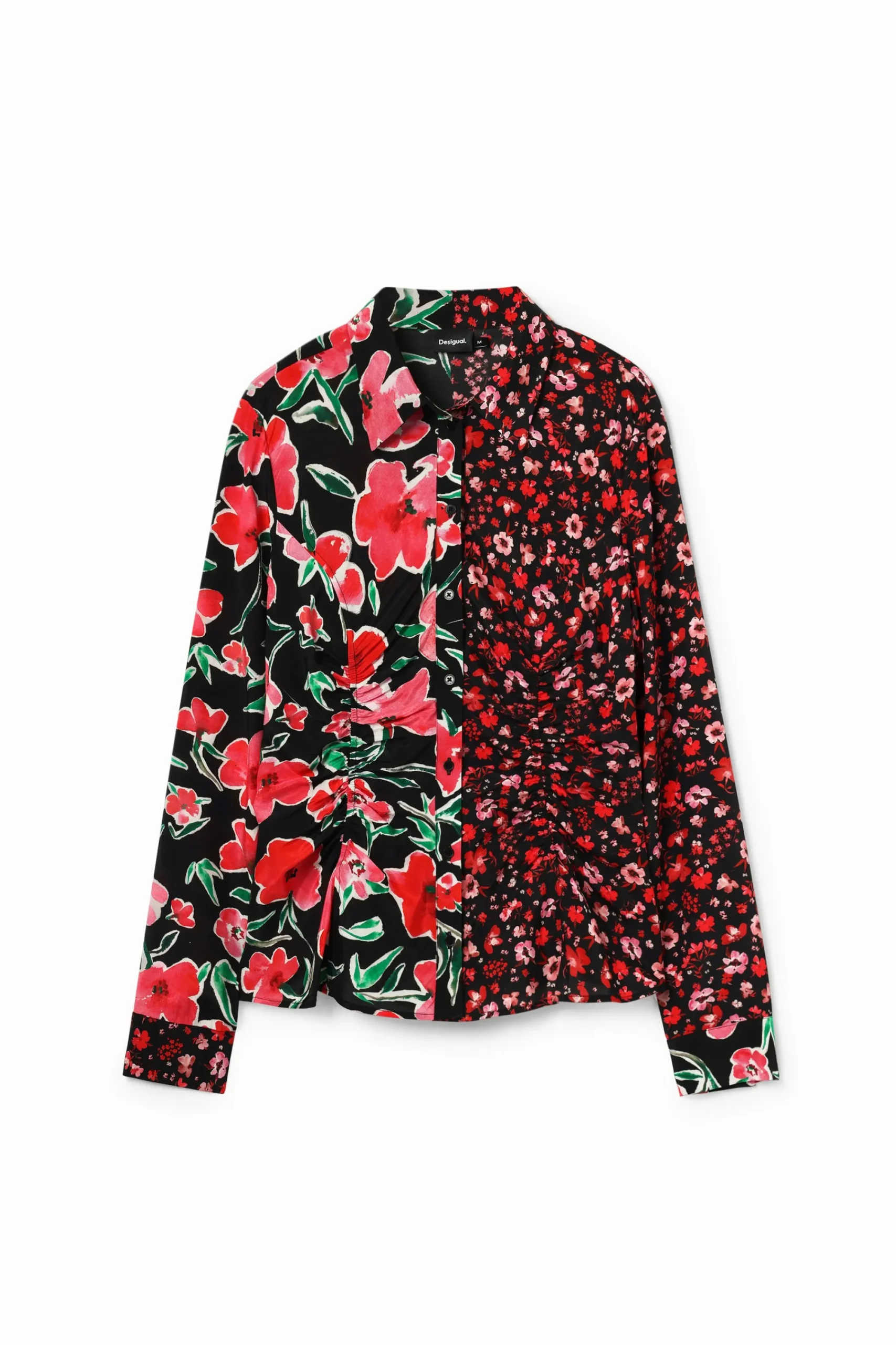 Camisas E Blusas<Desigual Camisa franzida flores