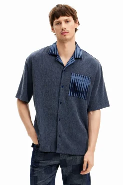 T-shirts|Camisas<Desigual Camisa híbrida tecido