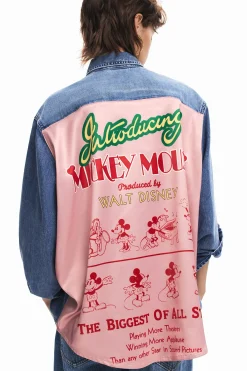 Camisas E Blusas<Desigual Camisa jeans do Mickey Mouse