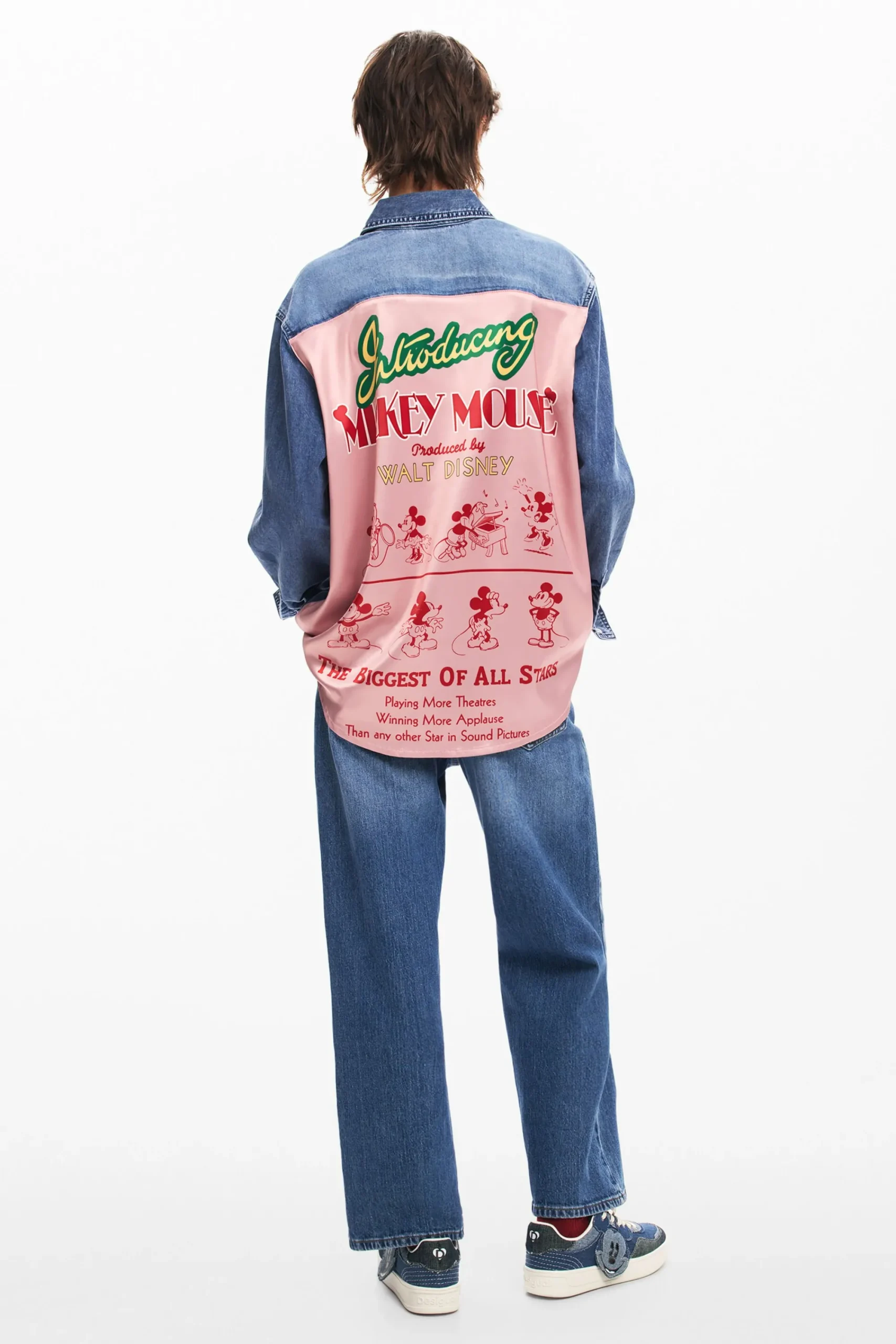 Camisas E Blusas<Desigual Camisa jeans do Mickey Mouse