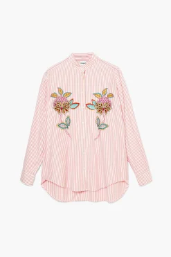 Camisas E Blusas<Desigual Camisa listrada com flores