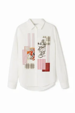 Camisas E Blusas<Desigual Camisa patchwork Mickey Mouse