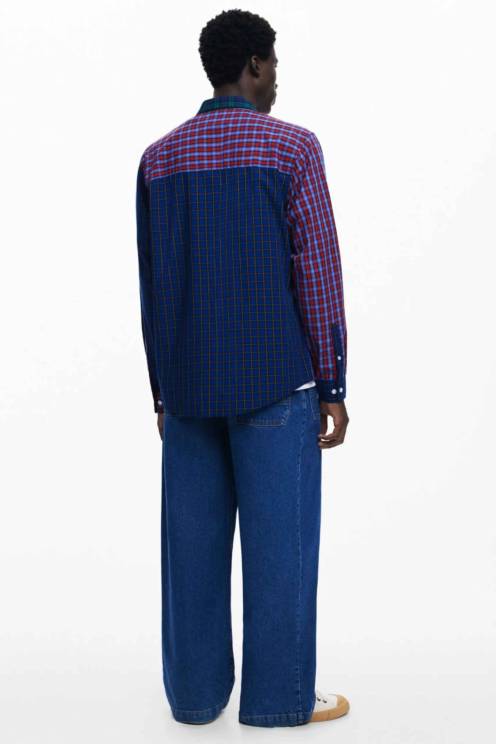 T-shirts|Camisas<Desigual Camisa patchwork xadrez