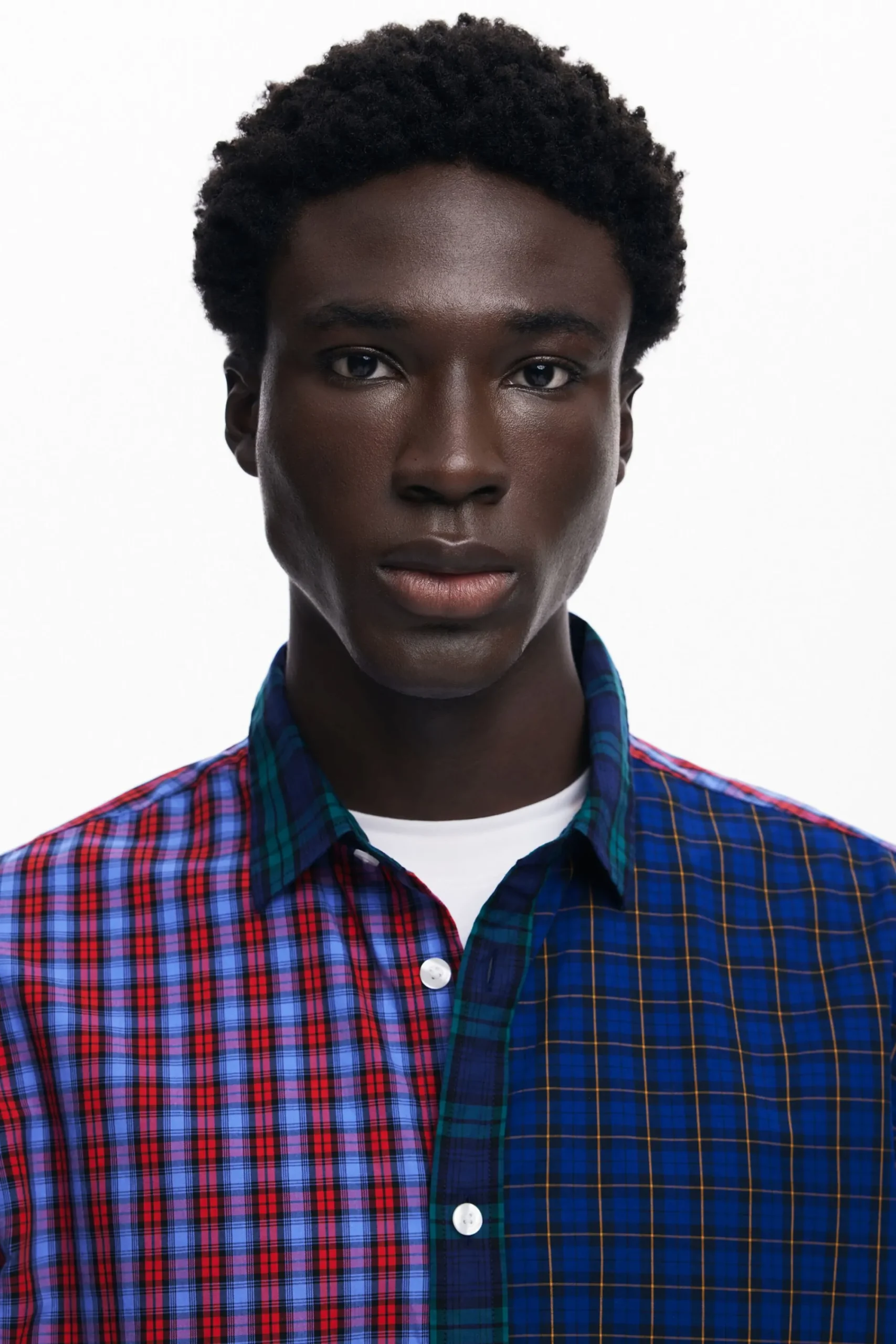 T-shirts|Camisas<Desigual Camisa patchwork xadrez