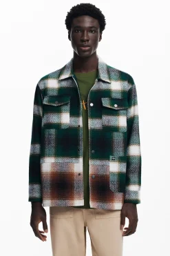 Casacões E Casacos<Desigual Camisa xadrez