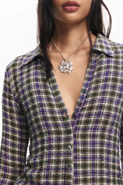 Camisas E Blusas<Desigual Camisa xadrez