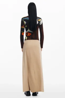 Camisas E Blusas|T-shirts<Desigual Camiseta artística