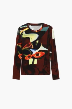 Camisas E Blusas|T-shirts<Desigual Camiseta artística