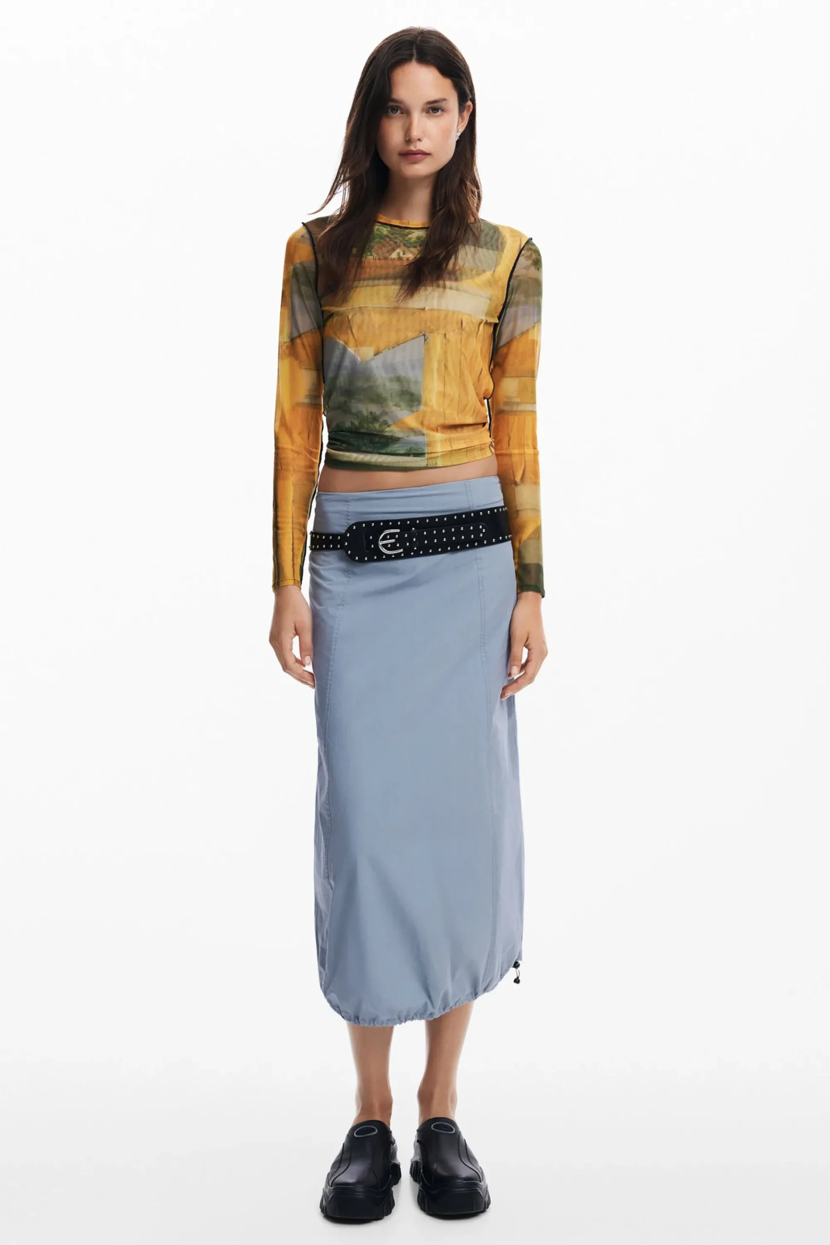 Camisas E Blusas|T-shirts<Desigual Camiseta artística