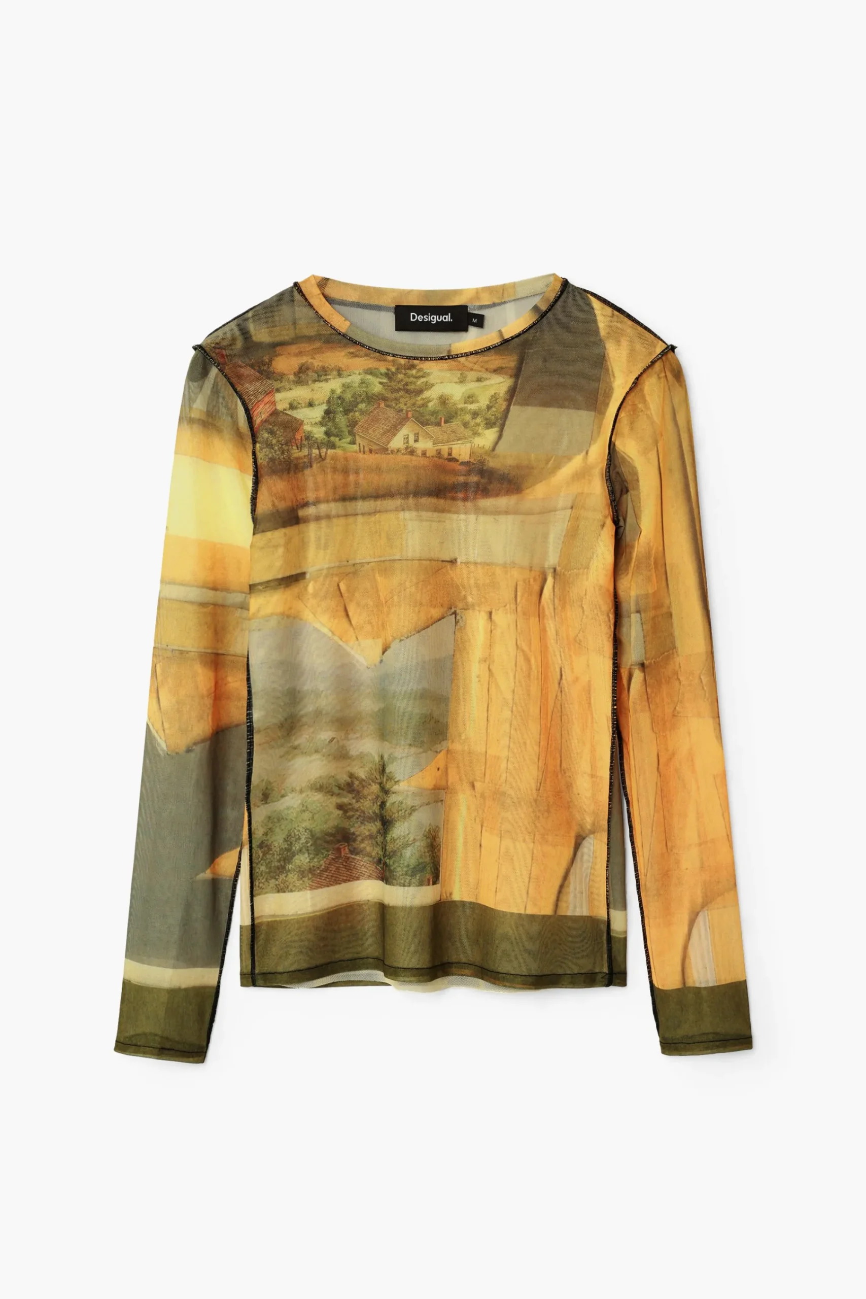 Camisas E Blusas|T-shirts<Desigual Camiseta artística