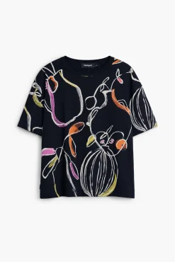 Camisas E Blusas|T-shirts<Desigual Camiseta artística