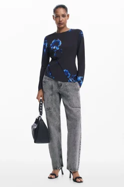 Camisas E Blusas<Desigual Camiseta assimétrica