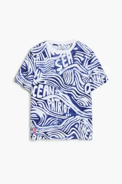 Camisas E Blusas|T-shirts<Desigual Camiseta azul American Magic