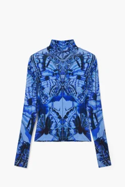 Camisas E Blusas|T-shirts<Desigual Camiseta borboleta
