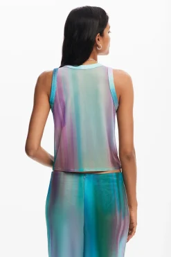 Camisas E Blusas|T-shirts<Desigual Camiseta com efeito degradê