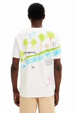 T-shirts<Desigual Camiseta com estampa de desenhos