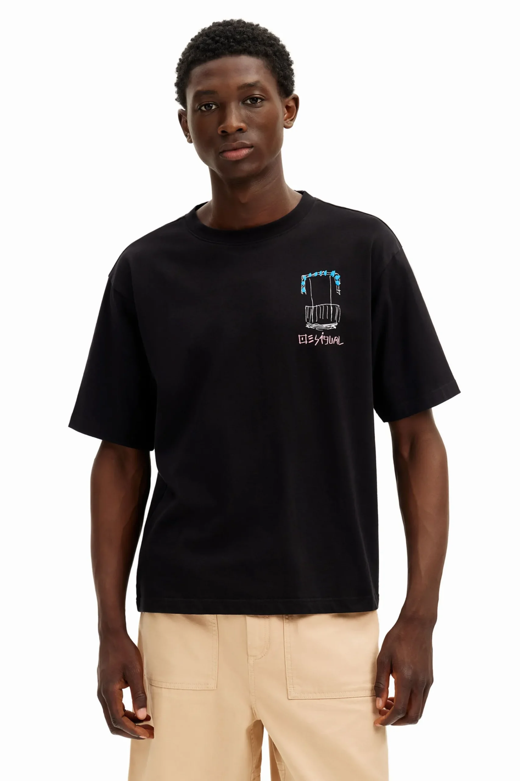 T-shirts<Desigual Camiseta com ilustrações