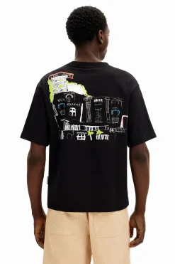 T-shirts<Desigual Camiseta com ilustrações