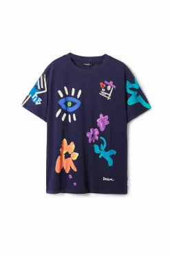 T-shirts<Desigual Camiseta com ilustrações