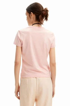 Camisas E Blusas|T-shirts<Desigual Camiseta com ilustração de margarida