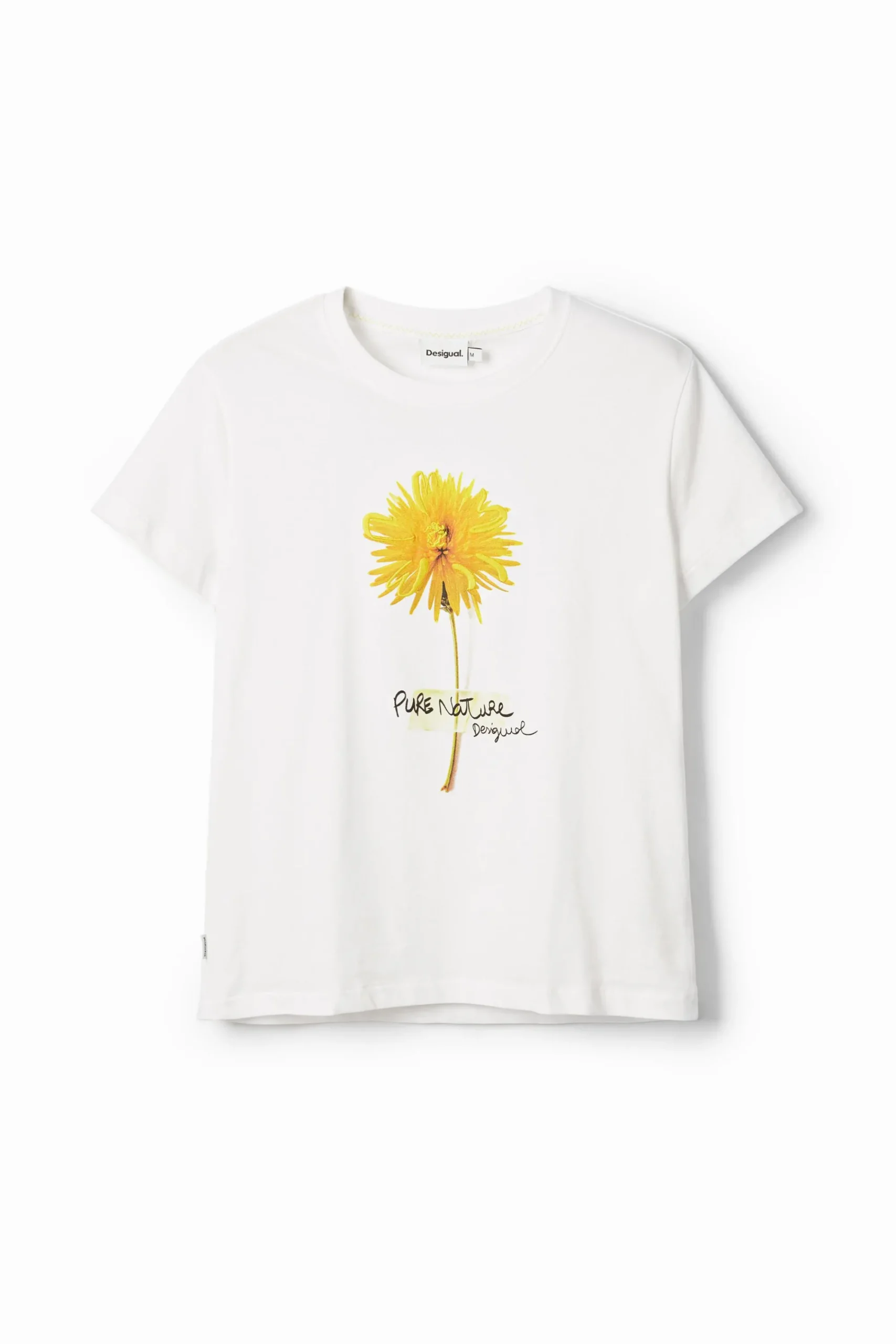 Camisas E Blusas|T-shirts<Desigual Camiseta com ilustração de flor