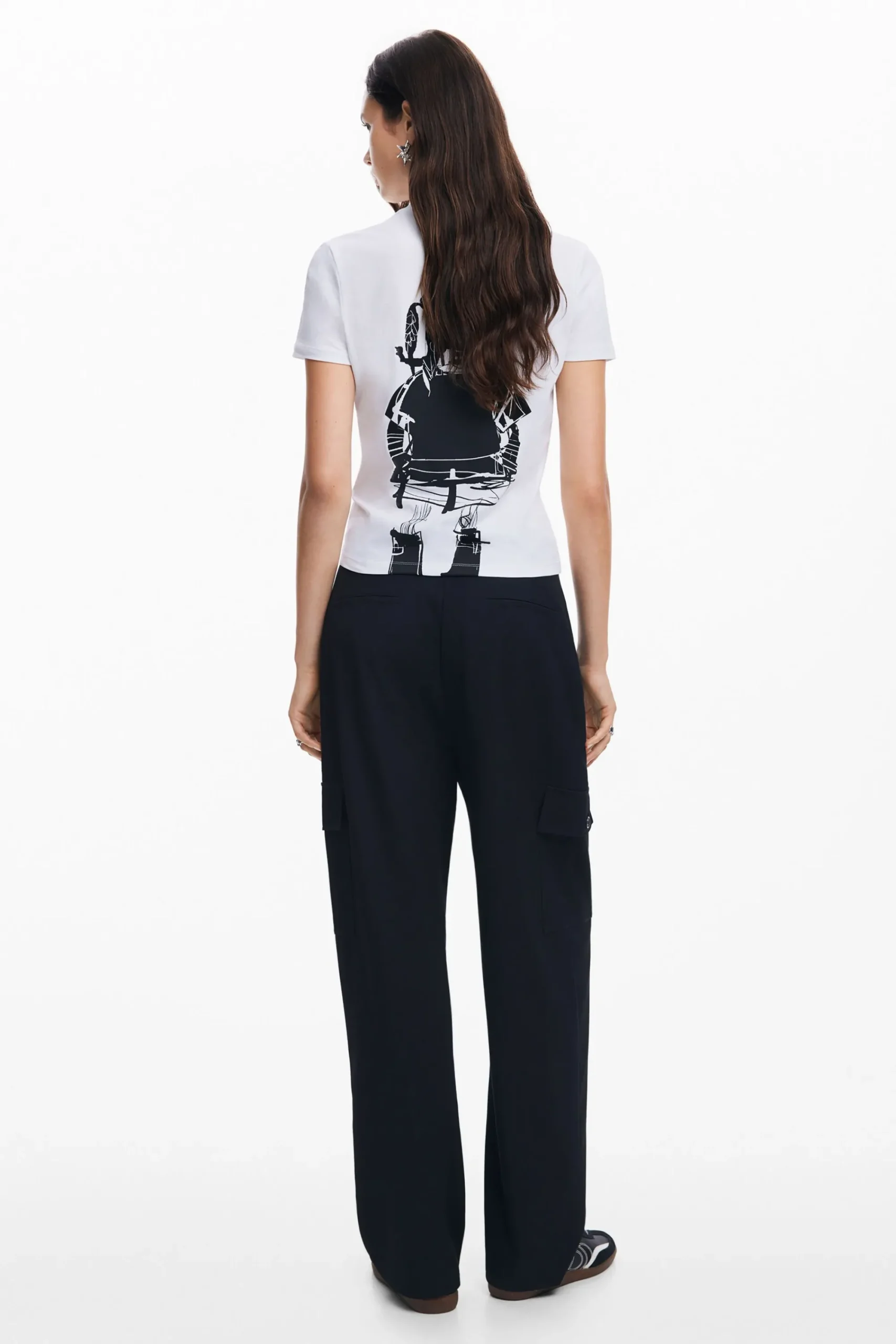 Camisas E Blusas|T-shirts<Desigual Camiseta com ilustração M. Christian Lacroix