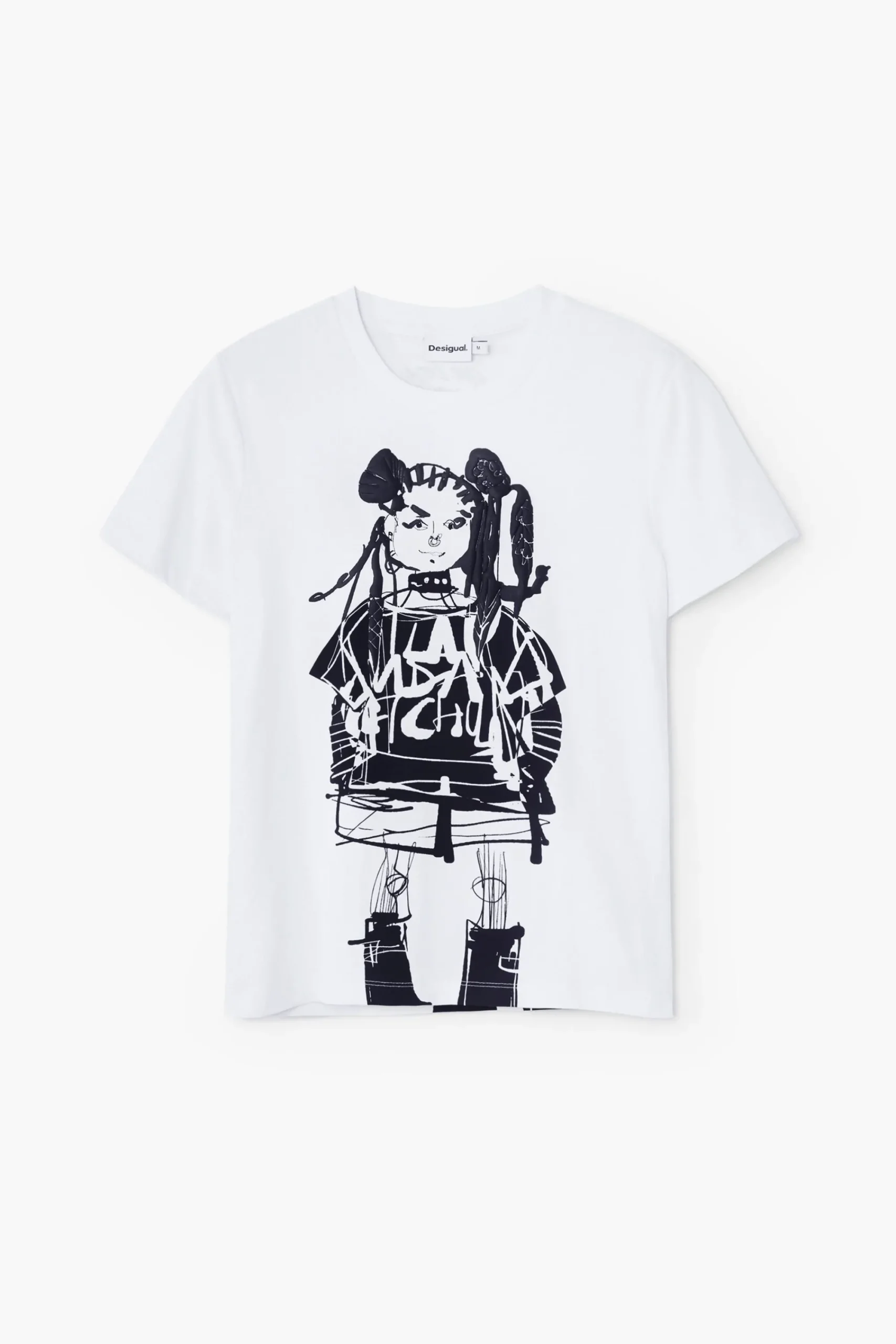 Camisas E Blusas|T-shirts<Desigual Camiseta com ilustração M. Christian Lacroix