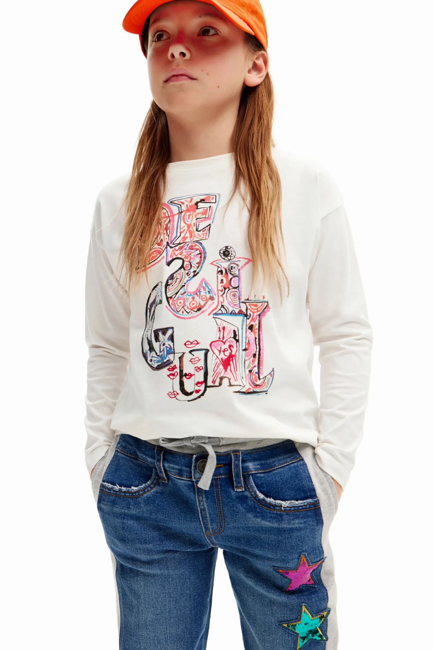 T-shirts E Camisas<Desigual Camiseta com logotipo