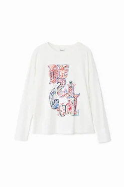 T-shirts E Camisas<Desigual Camiseta com logotipo