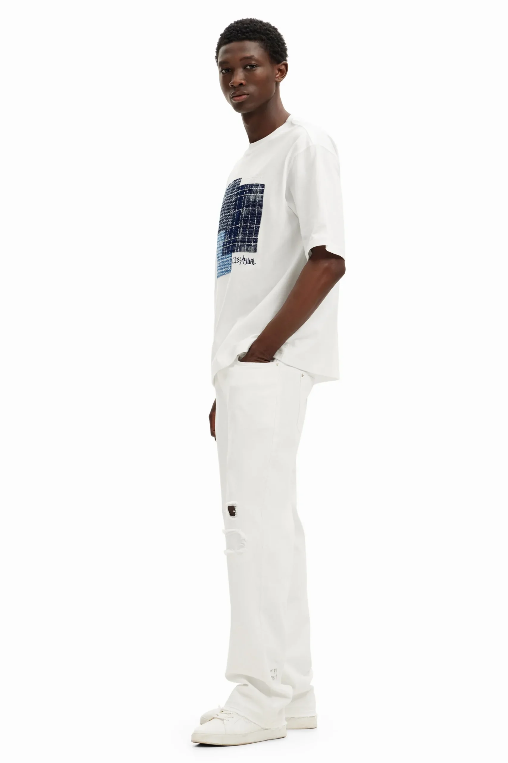 T-shirts<Desigual Camiseta com patch central