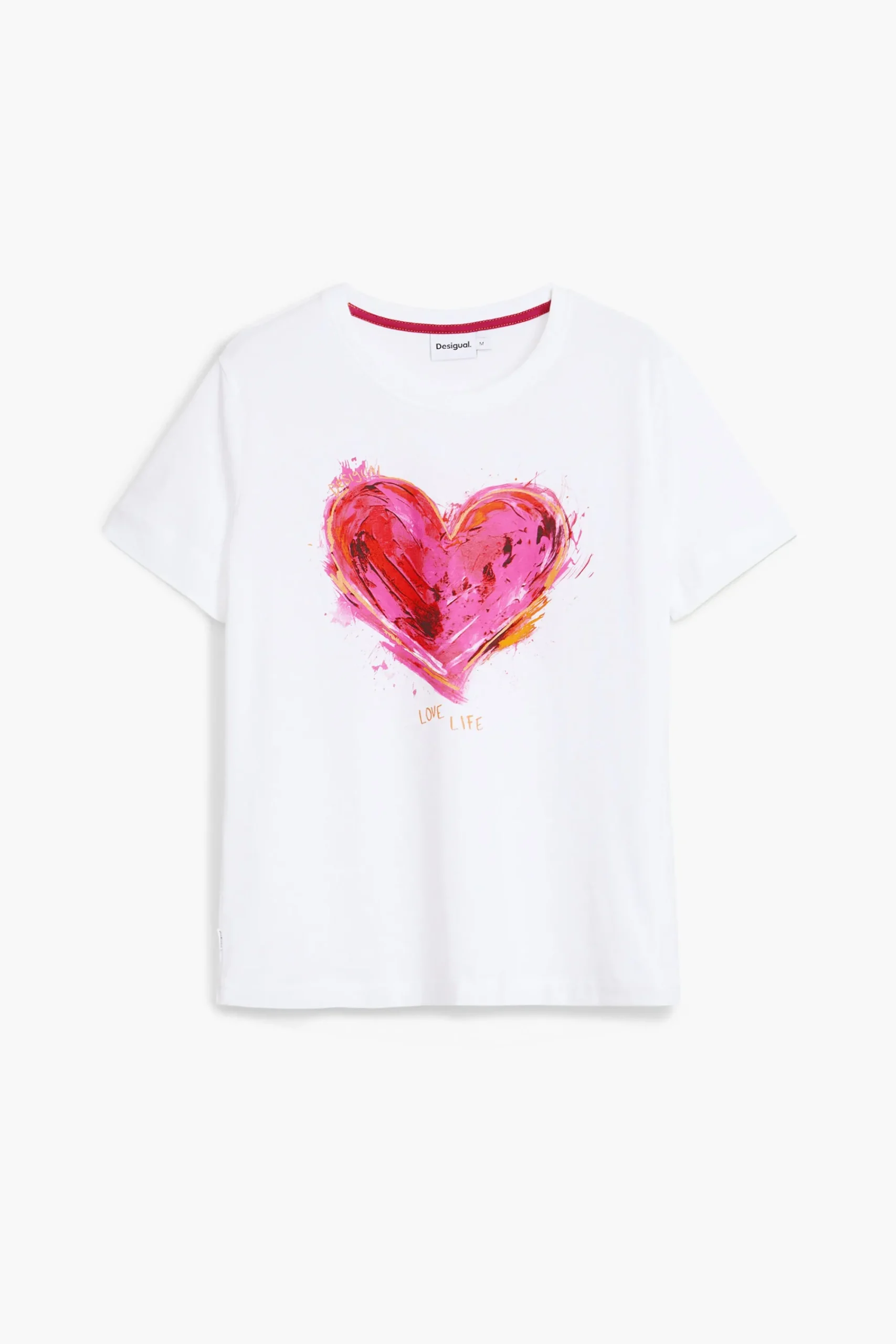 Camisas E Blusas|T-shirts<Desigual Camiseta coração